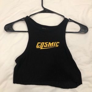 Bershka graphic crop top